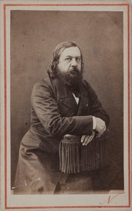 Portrett av poeten Théophile Gautier 1811-1872, 1872.