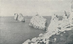 The Needles, 1910 av Photochrom Co Ltd of London
