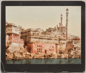 India. Benares. Aurangzebs moske, etter et bilde av Dr. Kurt Boeck