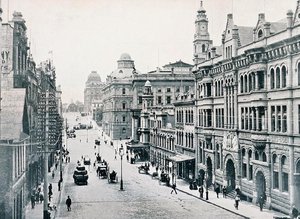 Bridge Street, Sydney, ca. 1900, fra `Under the Southern Cross - Glimpses of Australia