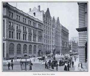 Challis House, Martin Place, Sydney (s/hvitt-bilde)