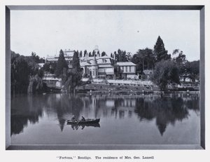 "Fortuna," Bendigo, residensen til fru George Lansell (s/hv-bilde) av Photographer Australian