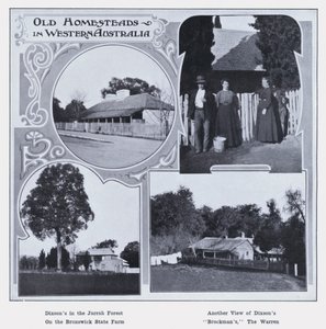 Old Homesteads i Vest-Australia (s/hvitt bilde) av Photographer Australian