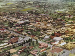 Queensland, Australia: Toowoomba fra luften (bilde)