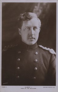 Albert I, konge av Belgia (s/hvitt bilde)