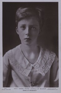 Kronprins Leopold, senere kong Leopold III av Belgia (s/hv-bilde)