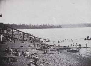 English Bay, Vancouver (s/hvitt bilde) av Photographer Canadian