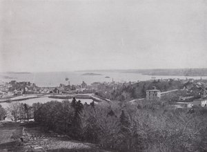 Havneinngang, Halifax (s/hvitt bilde) av Photographer Canadian