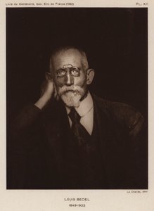 Ernest Marie Louis Bedel, fransk entomolog (s/hvitt bilde) av Photographer French