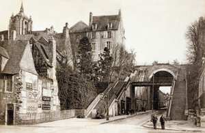 Le Mans, Frankrike, ca. 1900 (s/hvitt bilde) av Photographer French