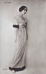Anna Pavlova (s/hvitt bilde) av Photographer German