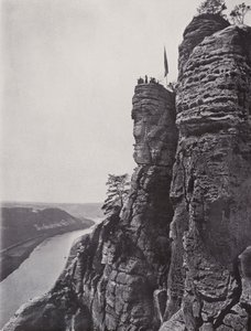 Basteifelsen (s/hvitt bilde) av Photographer German