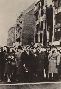 Check Point Charlie (s/hvitt bilde) av Photographer German