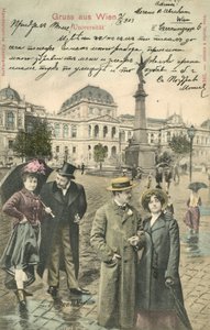 Par på Ringstrasse, Wien (fargebilde) av Photographer German