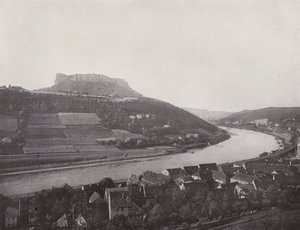 The Lilienstein (s/hvitt bilde) av Photographer German