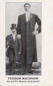 Feodor Machnow, den russiske kjempen (s/hv-bilde)