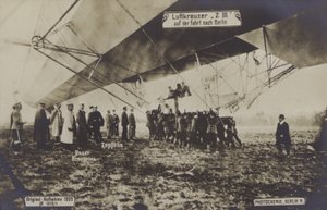 Flight of Zeppelin LZ III til Berlin av Photographer German