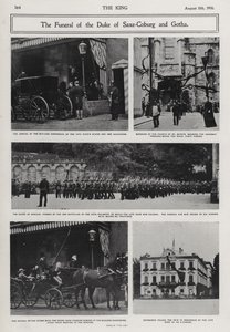 Begravelse av Alfred, hertugen av Saxe-Coburg og Gotha, andre sønn av dronning Victoria og prins Albert, Coburg, Tyskland av Photographer German