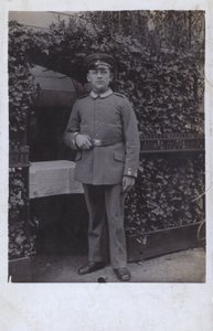 Tysk hærsoldat (s/hvitt bilde) av Photographer German
