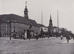 Hovedgate i Neustadt (s/hvitt bilde) av Photographer German