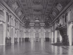 Royal Palace, White Hall (s/hvitt bilde) av Photographer German