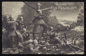 Landwehrlied (Hærsang) (s/hvitt bilde) av Photographer German