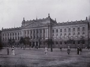Leipzig: Royal University (s/hvitt bilde) av Photographer German