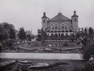 Leipzig: Palm Garden (s/hvitt bilde) av Photographer German