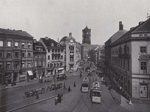 Molkenmarkt, Spandauer Strasse og rådhuset (s/hvitt-bilde) av Photographer German