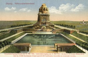 Monument til slaget om nasjonene, Leipzig (fargebilde) av Photographer German