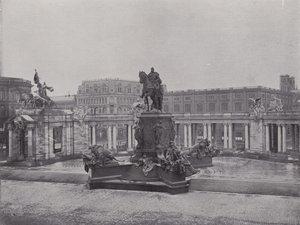 Nationaldenkmal Kaiser Wilhelm I (s/hvitt bilde) av Photographer German
