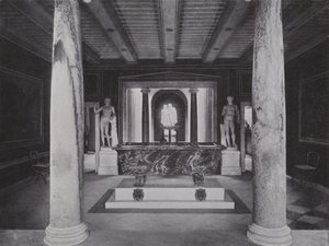 Potsdam, Charlottenhof, Romische Bader (s/hvitt bilde) av Photographer German