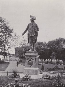Potsdam, monument til Friedrich Des Grossen (s/hvitt bilde) av Photographer German