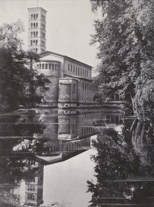 Potsdam, Fredskirken (s/hvitt bilde) av Photographer German