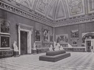 Potsdam, Orangerie, Raffaelsaal (s/hvitt bilde) av Photographer German