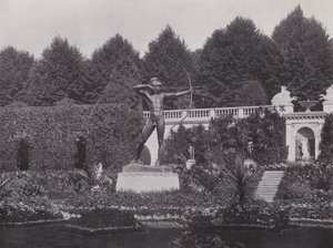 Potsdam, siciliansk hage, bueskyttere (s/hvitt-bilde) av Photographer German