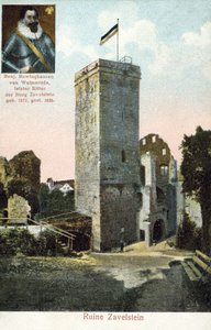 Ruinene av Zavelstein slott, Tyskland (fargebilde) av Photographer German