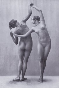 The Body Beautiful, Physical Culture for Women (s/hvitt-bilde) av Photographer German
