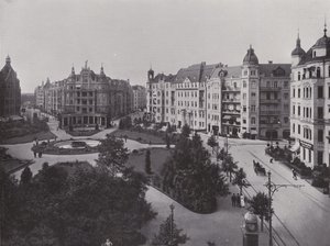 Viktoria Luise-Platz (s/hvitt bilde) av Photographer German