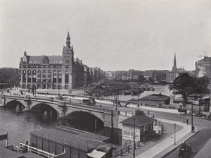 Waisenbrucke (s/hvitt bilde) av Photographer German