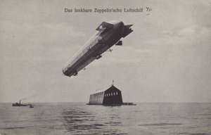 Zeppelin LZ III (s/hvitt bilde) av Photographer German