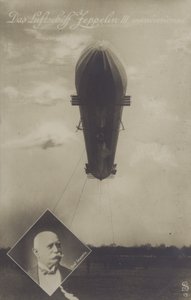 Zeppelin LZ III (s/hvitt bilde) av Photographer German
