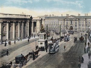 College Green, Dublin (fargebilde) av Photographer Irish