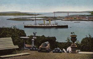 Sør-Irland: Queenstown Harbour, County Cork (farget bilde) av Photographer Irish