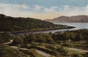 Sør-Irland: River Blackwater ved Kenmare, County Kerry (farget bilde) av Photographer Irish
