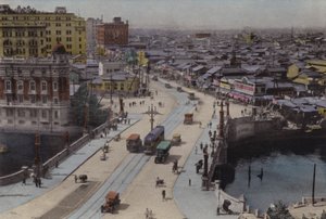 Japan, rundt 1912: Nihonbasi Street, Tokyo (bilde) av Photographer Japanese