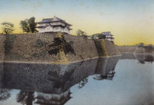 Japan, ca. 1912: Osaka-slottet bygget i 1583 av Hideyoshi (bilde) av Photographer Japanese