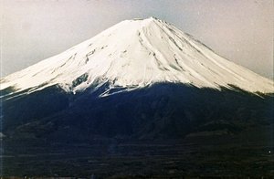 Mount Fuji, sett fra Kawaguchi-sjøen (bilde) av Photographer Japanese