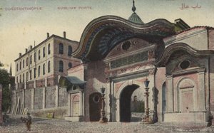 Sublime Porte, Konstantinopel (fargebilde) av Photographer Turkish