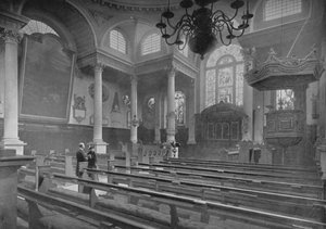 Church of St Stephen, Walbrook, City of London, c1890 1911